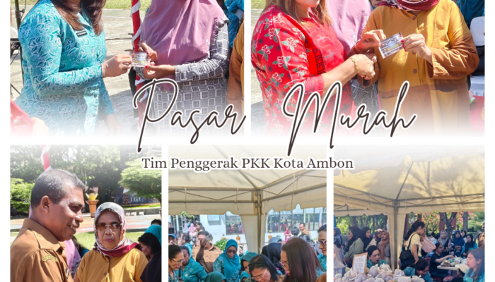 Jelang Idulfitri, TP-PKK Kota Ambon Gelar Pasar Murah di Pattimura Park, 350 Paket Sembako Disubsidi