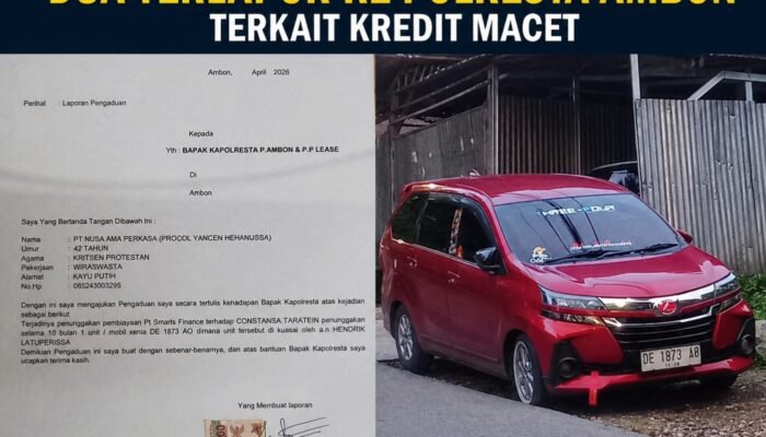 Mediasi Buntu, Pihak Ketiga Laporkan Dua Terlapor ke Polresta Ambon Terkait Kredit Macet