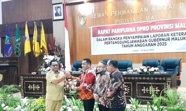 DPRD Maluku Paripurna LKPJ Gub 2025