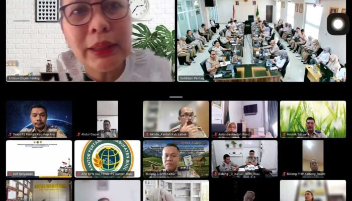Kantah Aru Ikuti Rakortek Terkait Arahan Strategis Redistribusi Tanah Maluku 2026