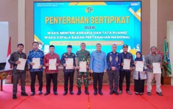 BPN Rilis 50 Persen Tanah di Sulteng Bersertifikat