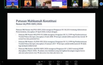 Pahami Putusan MK Soal Kerugian Negara, Ini Imbauan Sekjen ATR/BPN ke Jajaran 3 BPN Rilis Putusan MK Soal Kerugian Negara