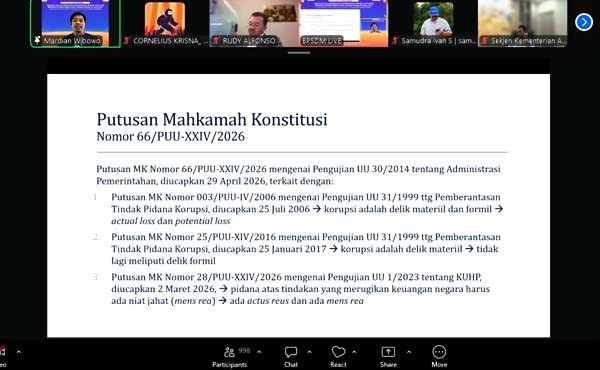 Pahami Putusan MK Soal Kerugian Negara, Ini Imbauan Sekjen ATR/BPN ke Jajaran 1 BPN Rilis Putusan MK Soal Kerugian Negara
