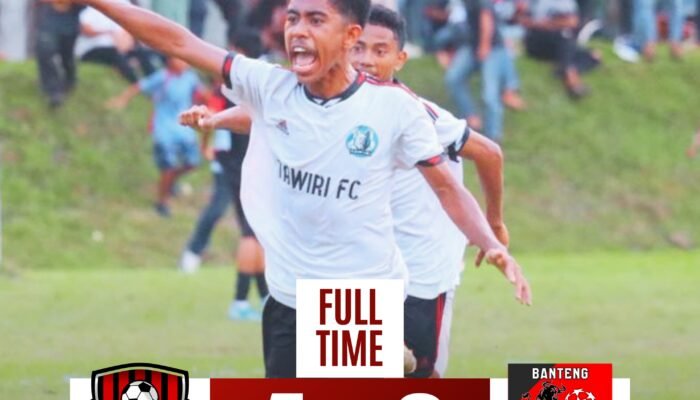 Tawiri FC Tampil Garang, Banteng Hinterland Ditumbangkan 4-2 di Soekarno Cup U-17