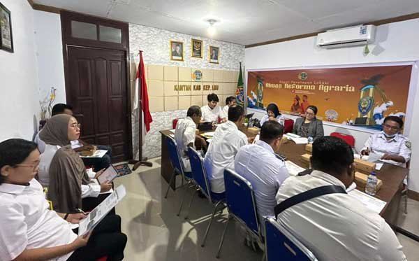 Kantah Aru Tetapkan Lokasi Reforma Agraria