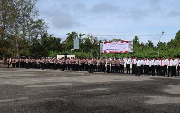 Kapolres Aru Pimpim Sertijan PJU Kapolsek Jajaran2