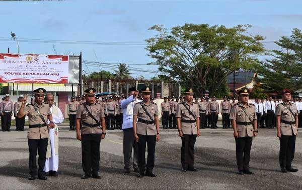 Kapolres Aru Pimpim Sertijan PJU Kapolsek Jajaran3