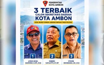 Waktu Dekat, 3 Calon Sekkot Ambon Bakal Jalani Wawancara Terbuka