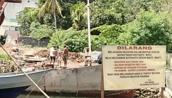 Raja Hative Kecil Bungkam Terkait Dugaan Dukungan Penimbunan Lahan di Galala, Kuasa Hukum Ahli Waris Ancam Tempuh Jalur Pidana