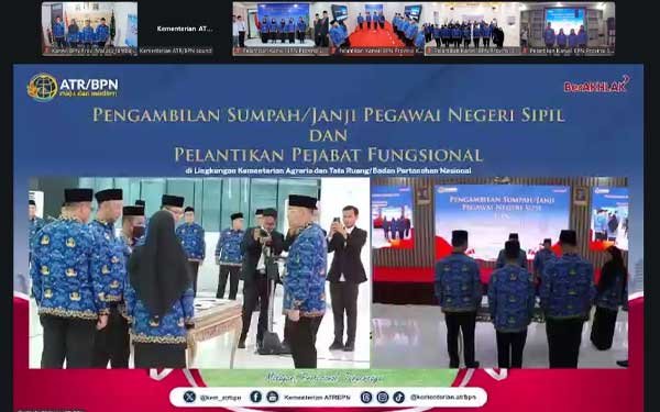 Pegawai Kantah Aru Resmi Sumpah PNS-Dilantik jadi Pejabat Fungsional