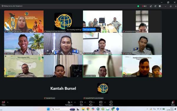 Kantah Aru Rapat Monev Online2
