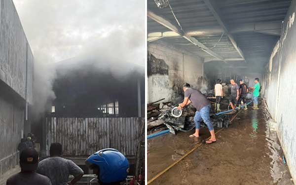 Gudang Material di Kampung Cina Dobo Terbakar, Ditaksir Rugi Ratusan Juta Rupiah
