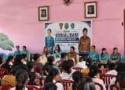 Di SMPN 19 Ambon, Lisa Wattimena Kampanyekan Pola Asuh dan Perlindungan Anak 8 PKK Ambon sos di SMPN 19 Ambon