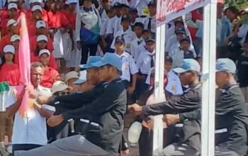 Gerak Jalan Sambut HUT RI di Dobo