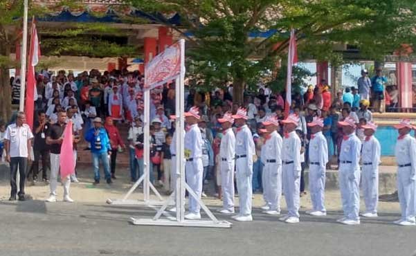 Gerak Jalan Sambut HUT RI di Dobo3