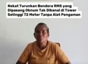 Warga Aboru Tegas Tolak Simbol RMS, Ibu Nekat Panjat Tower 72 Meter