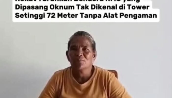Warga Aboru Tegas Tolak Simbol RMS, Ibu Nekat Panjat Tower 72 Meter