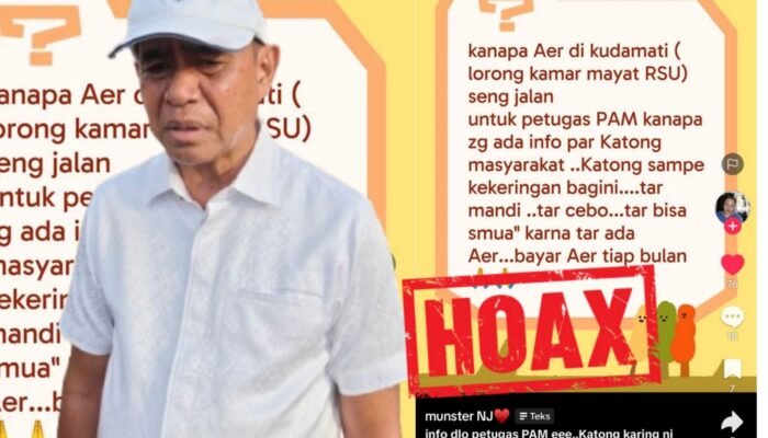 Piet Saimima Bantah Klaim Dua Minggu Tak Dialiri Air: “Jangan Bangun Opini yang Menyesatkan”
