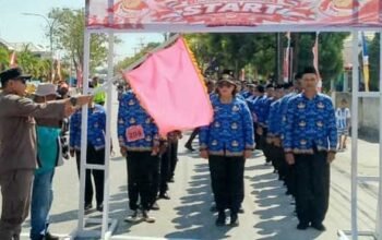 Pemkab Aru Gerak Jalan HUT 81 RI