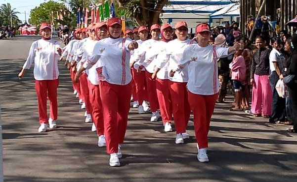 Pemkab Aru Gerak Jalan HUT 81 RI3