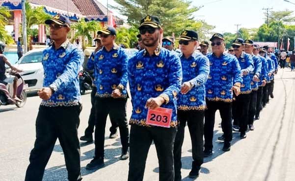 Pemkab Aru Gerak Jalan HUT 81 RI4