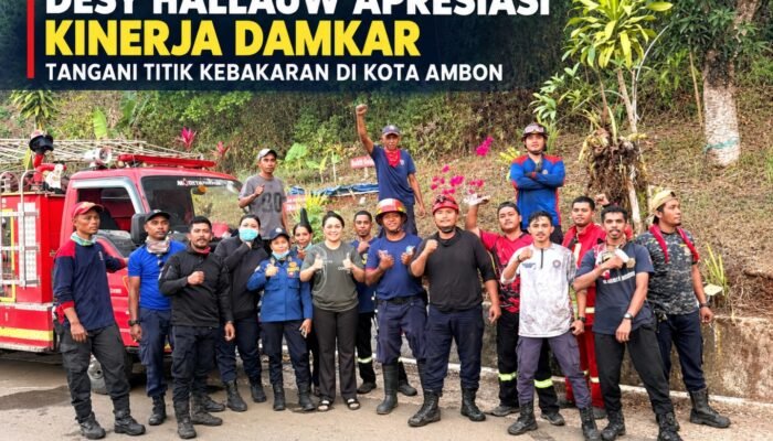 Desy Hallauw Apresiasi Kinerja Damkar Tangani Sejumlah Titik Kebakaran di Ambon