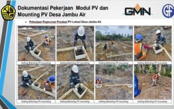 Dinas Kominfo Aru Proyek PLTS Terpadu Wil 4 2026
