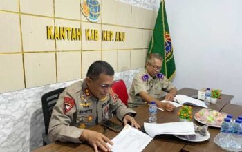 Kantah Aru Kaporles Aru Bahas Tata Kelola Pertanahan