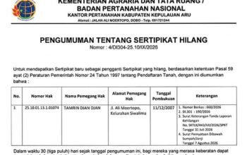 Pengumuman Sertipikat Hilang Tamrin Djan Djan2