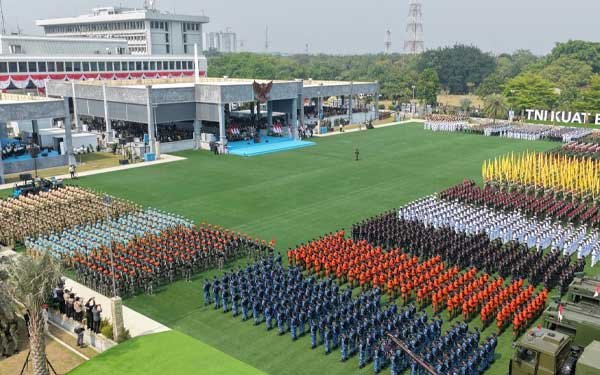 BPN Rilis Wamen ATR Ikut Upacara HUT ke 81 TNI