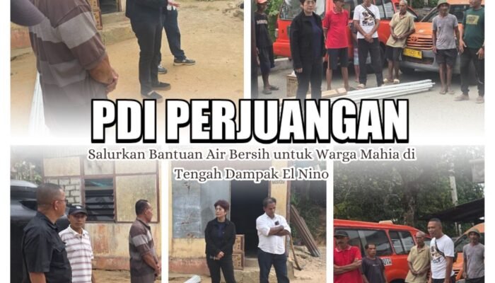 PDI Perjuangan Salurkan Bantuan Air Bersih untuk Warga Mahia di Tengah Dampak El Nino